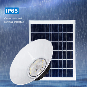 HUAPAI Factory Direct UFO Remote Control IP65 Outdoor 100 200 W Solar LED High Bay Light