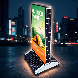 Pole Mount Hanging LED Solar Advertising Light Box