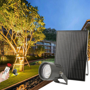 Solar Garden Spotlight RGB Color Changing Landscape Path Light