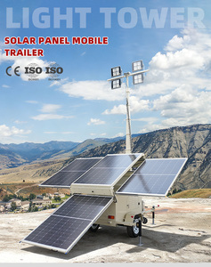 Solar Powered Mobile Lighting Tower Hybrid System