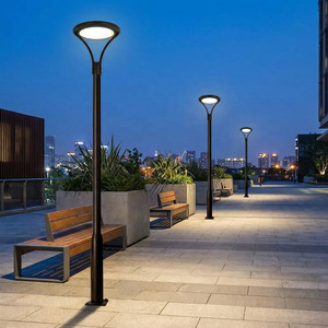 Solar LED Street Light IP65 220V Die-cast Aluminum Outdoor Home Garden Community Park Villa Landscape High Pole China Model