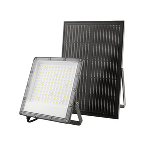 Solar Powered IP65 LED Floodlight High Brightness Waterproof Lamp For Garden Yard Exterior Billboard Construction Lighting
