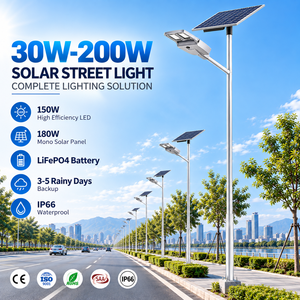 All In Two Lamp Led Solar Powered Street Light IP66 80W 100W 150W Lighting Solar Street Light With Battery Backup