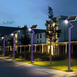 LAP High Brightness Solar/AC Hybrid Garden Light Pole