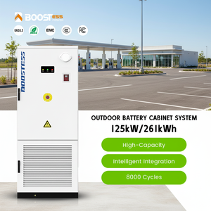 Commercial Industrial All-in-one Solar Energy Power System 125kWh 261kWh LiFePO4 Lithium Battery Storage Liquid Cooling Grid