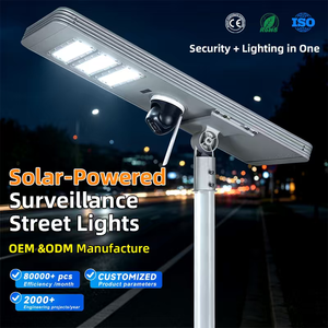 Smart Solar Street Light with 4G WiFi CCTV Security Camera LiFePO4 MPPT IP65